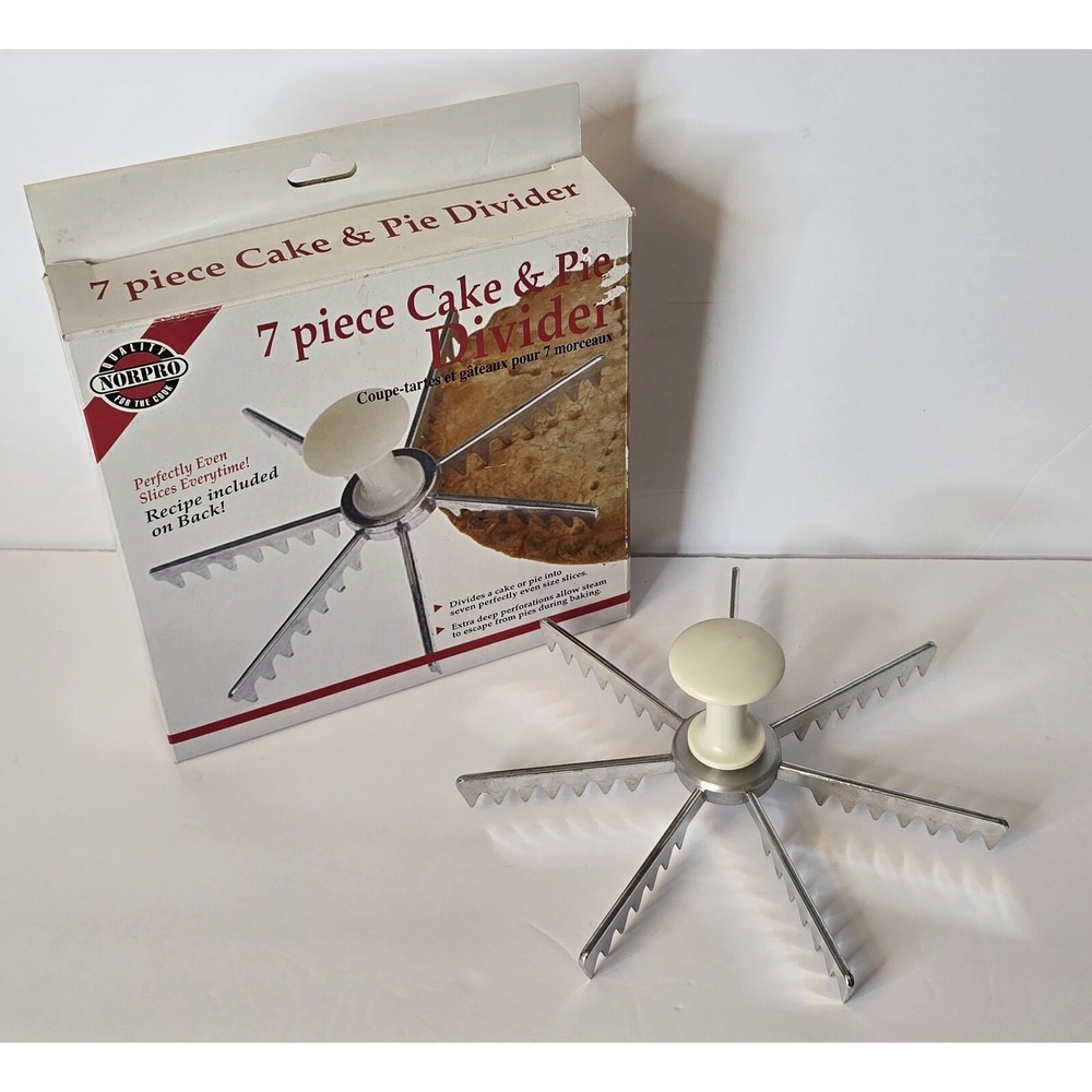 NORPRO 7 PIECE CAKE AND PIE DIVIDER ITEM #3264 NEW IN BOX - Picture 5 of 8
